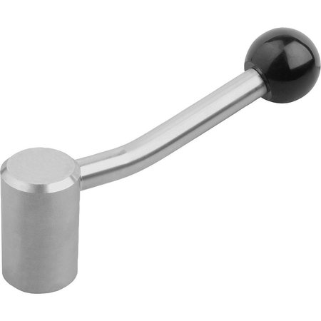 Kipp Tension Lever Size:2 M10, A=100, Form:20° Stainless Steel, Comp:Plastic K1444.2101